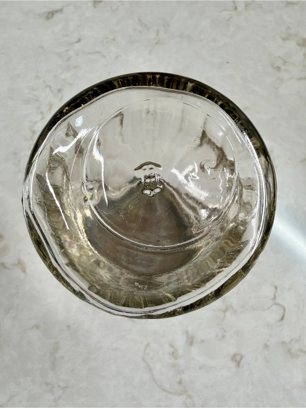 VINTAGE, ANCHOR HOCKING, GLASS SYRUP JAR WITH LID